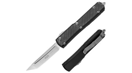 купите Автоматический выкидной нож Microtech Ultratech Tanto Contoured Chassis Carbon Fiber / 123-4CF в Москве